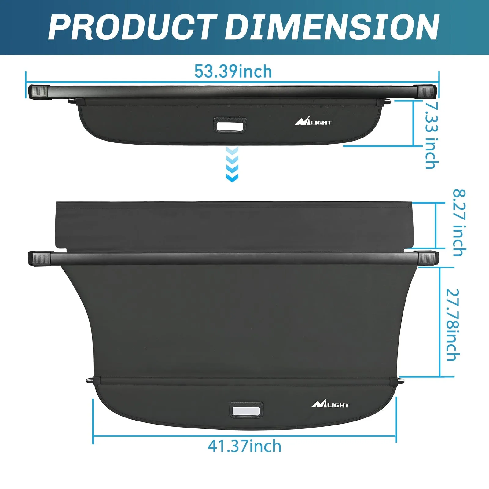 2015-2019 Subaru Outback Retractable Trunk Cargo Cover With Trunk Storage Net