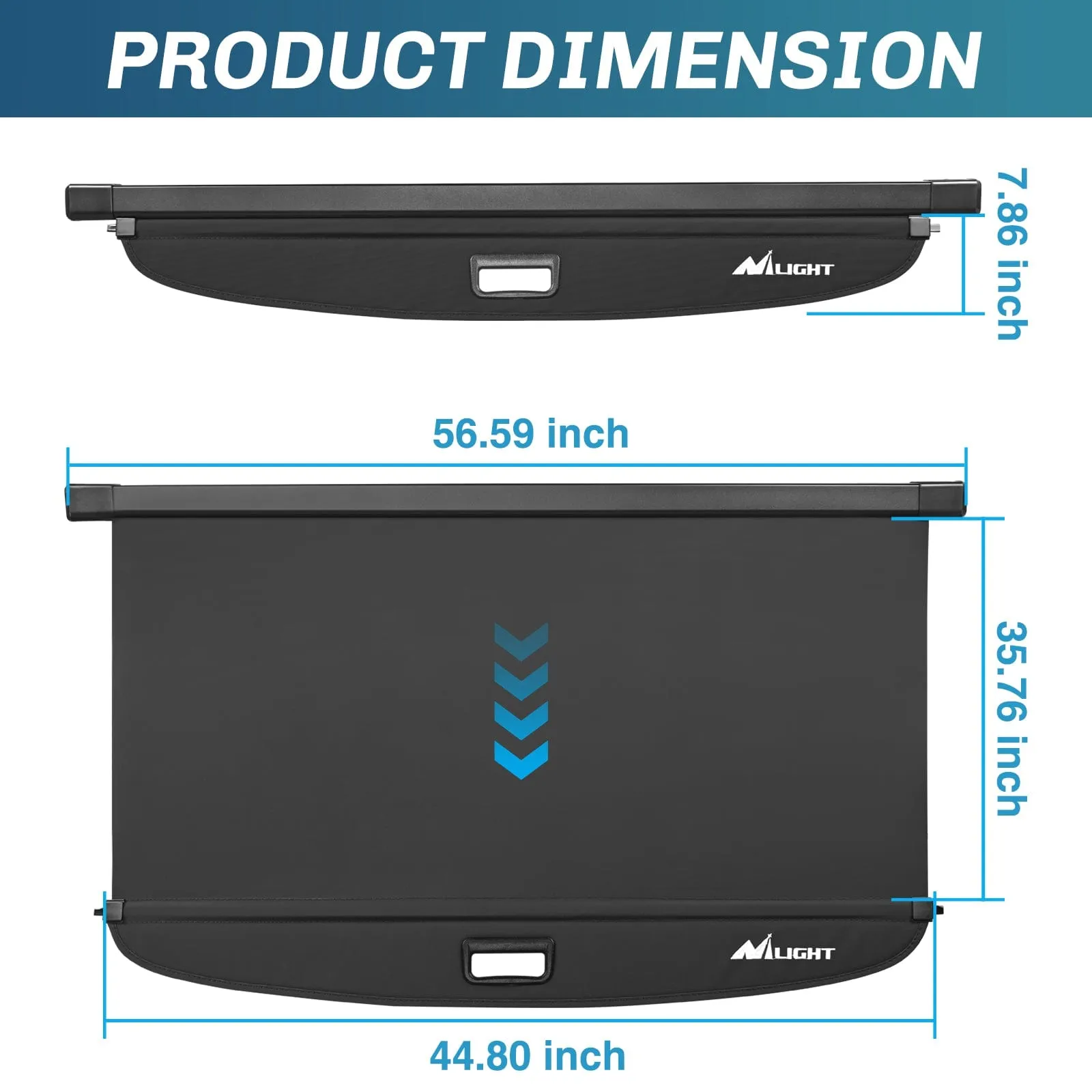 2019-2025 Toyota RAV4 Accessories Retractable Trunk Cargo Cover with Trunk Storage Net
