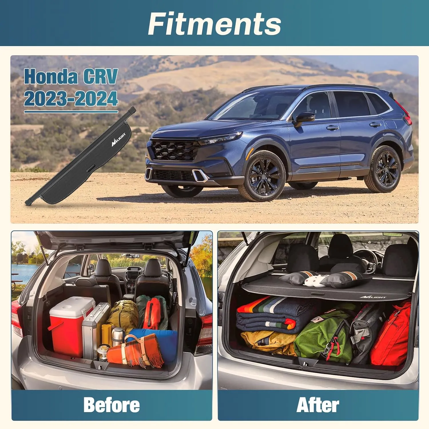 2023 2024 Honda CRV Retractable Trunk Cargo Cover