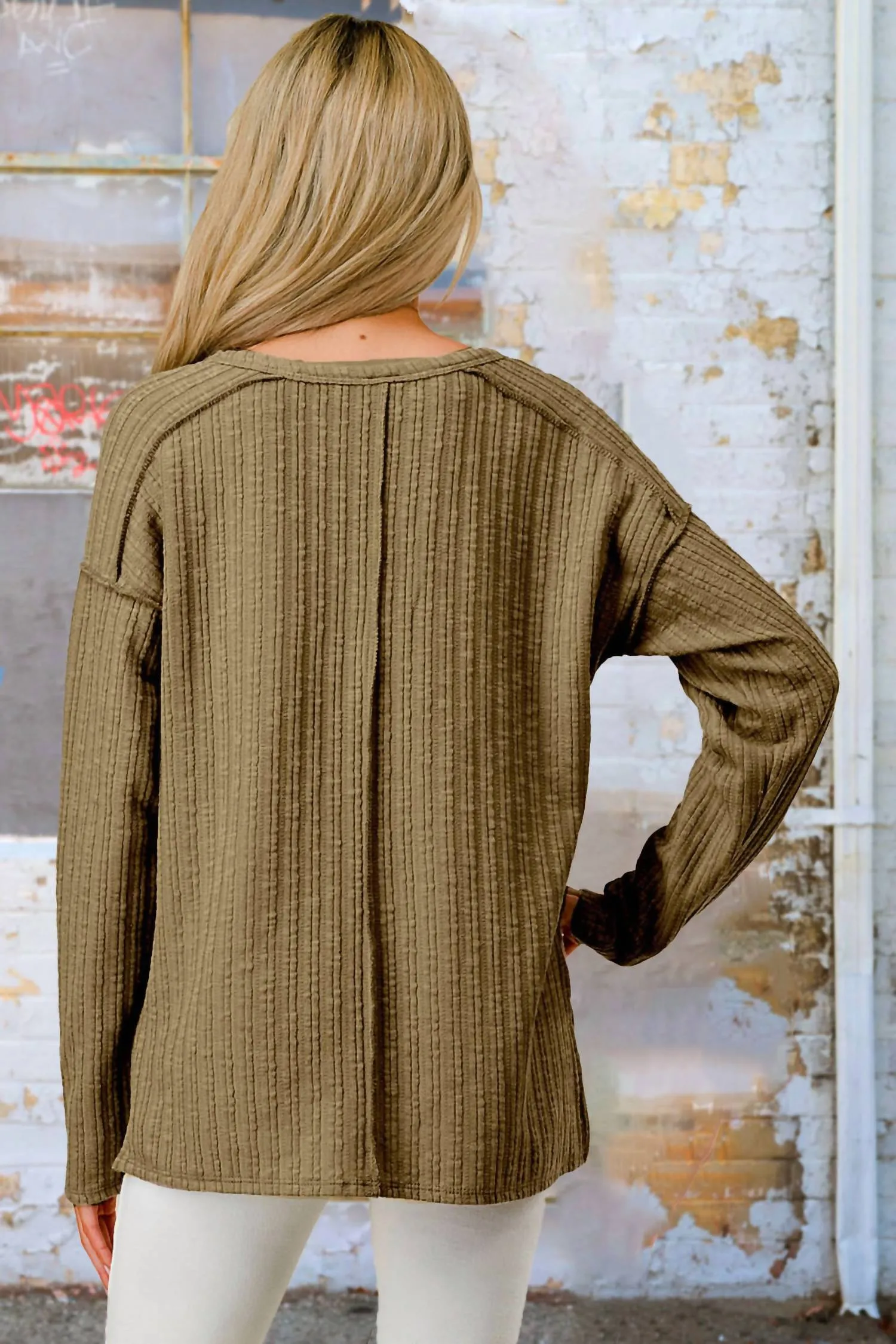 7Th Ray - Go To Cozy long sleeve Top