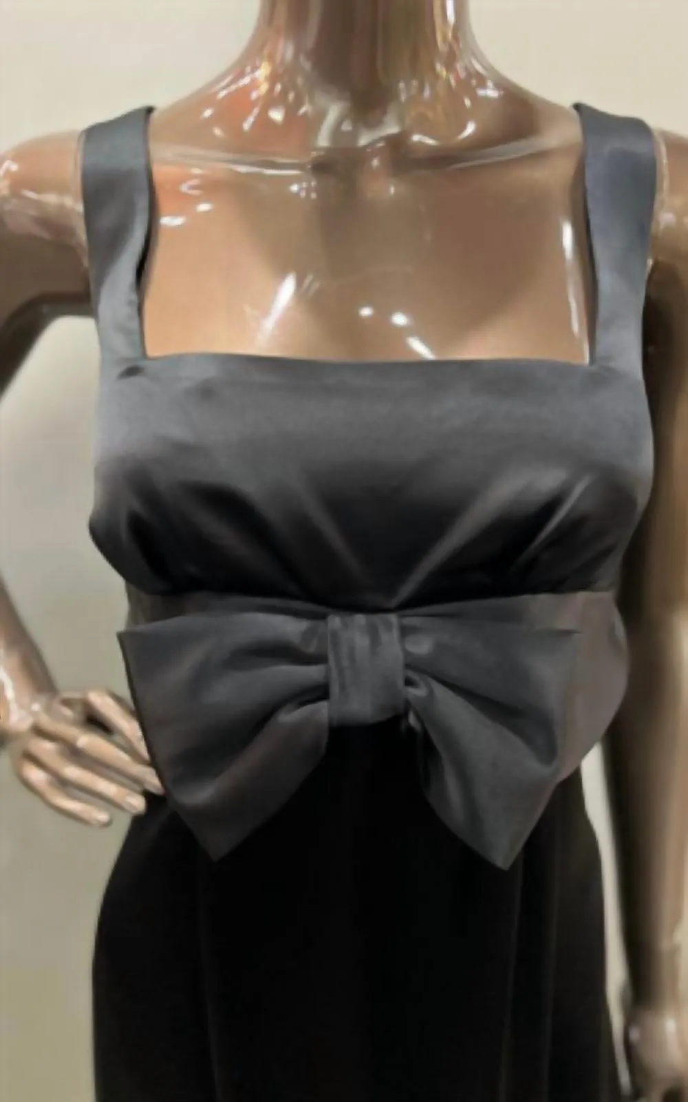 Abs Collection - Satin Cocktail Dress With Bow
