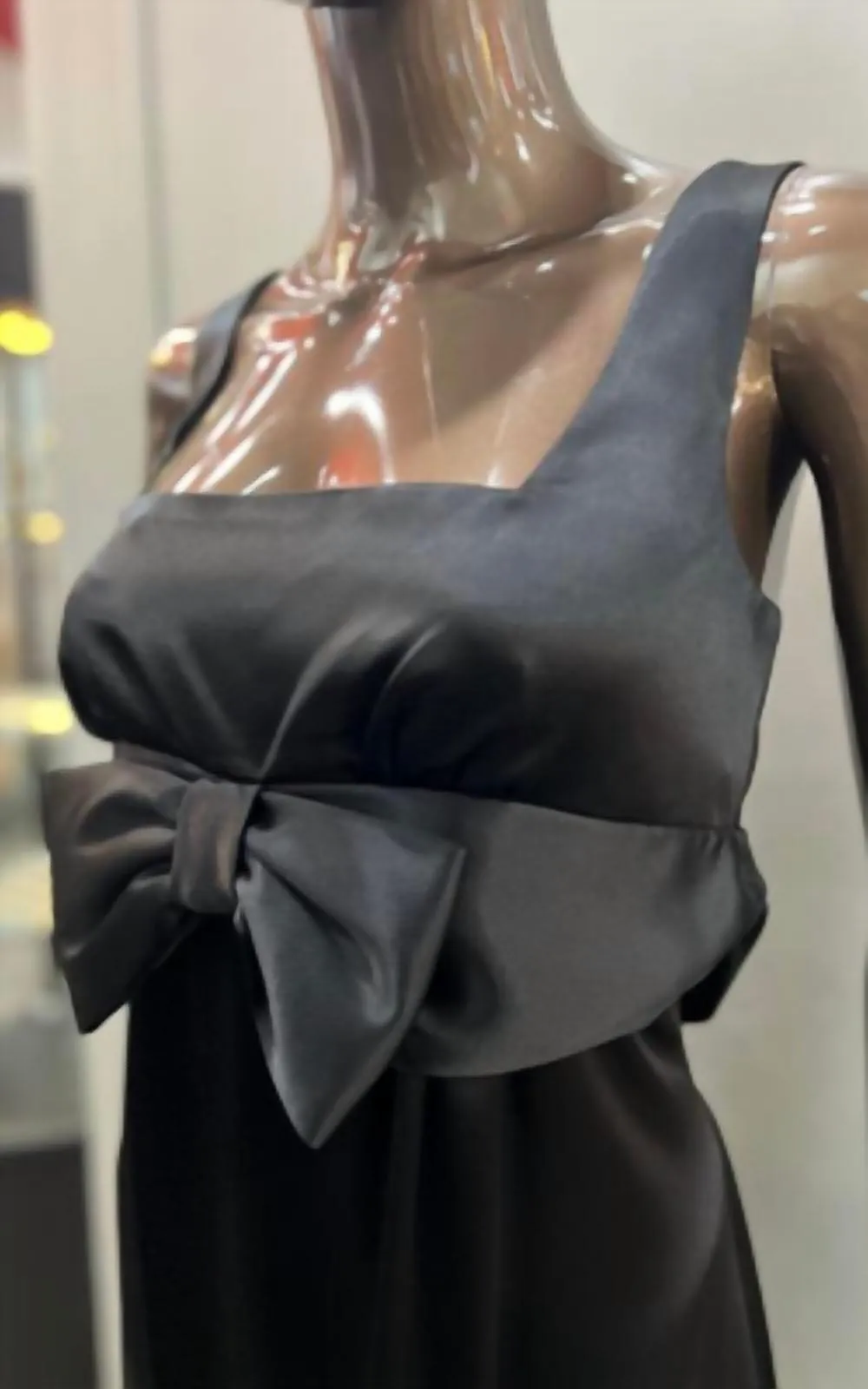 Abs Collection - Satin Cocktail Dress With Bow