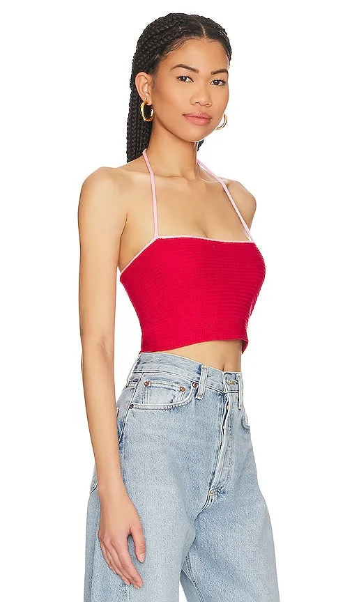 ALL THE WAYS Danica Crop Top in Red