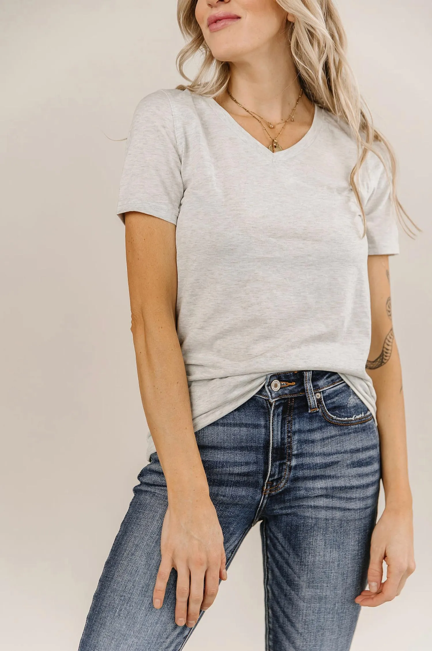 Ampersand Ave - V-neck LuLu Short Sleeve Top