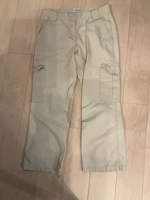 {{ClientCode}} khaki CALVIN KLEIN CARGO PANTS, 6