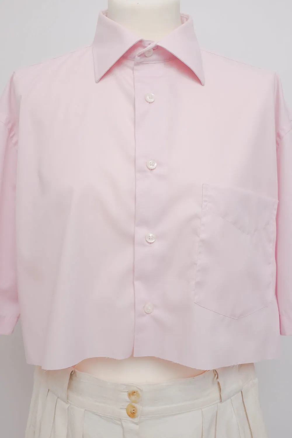 CROP SHORT ROSE VINTAGE SHIRT