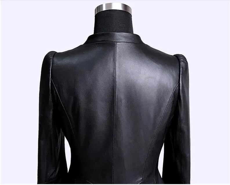 Genuine Leather Vintage Sheepskin Coat