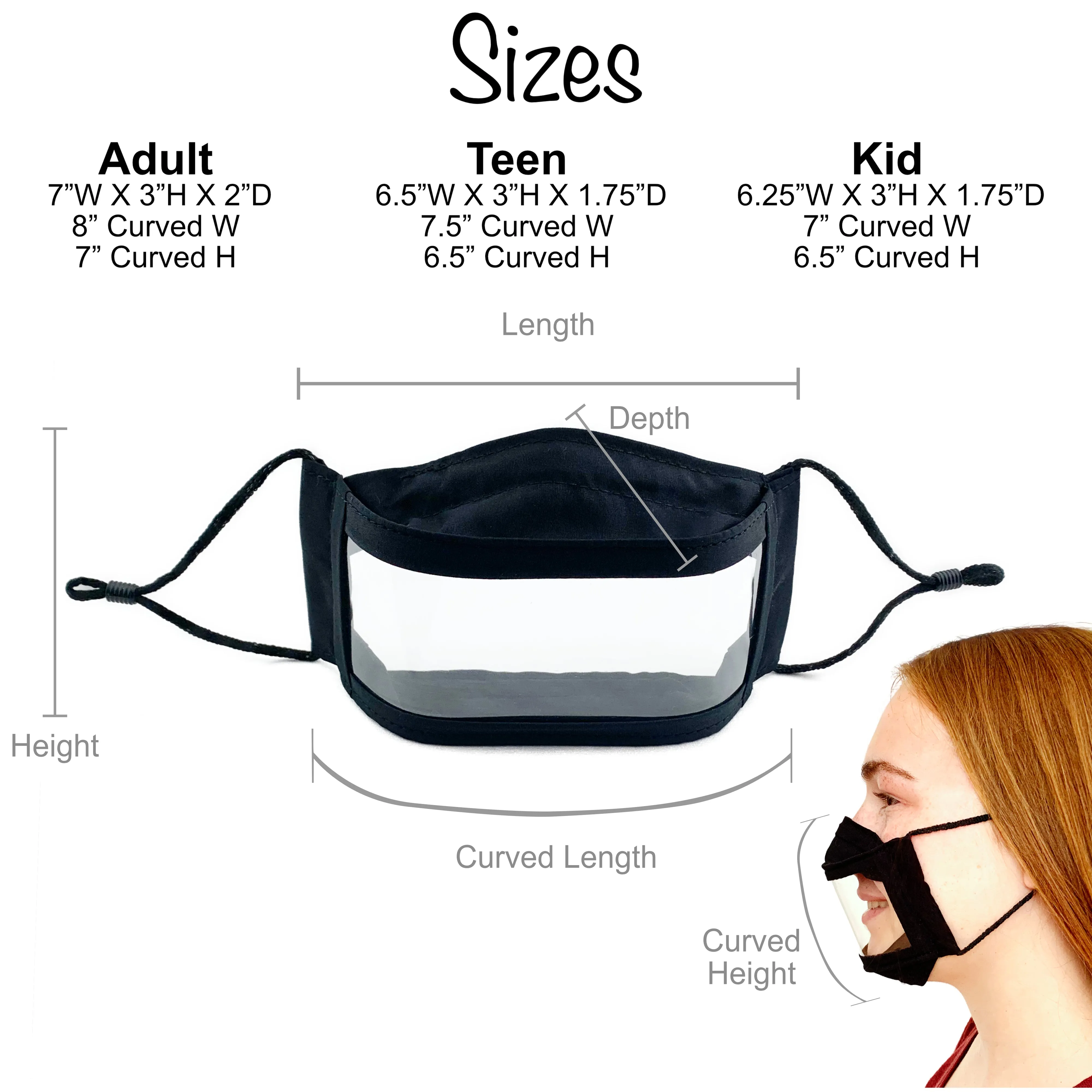 Khaki Anti-Fog Window Face Mask