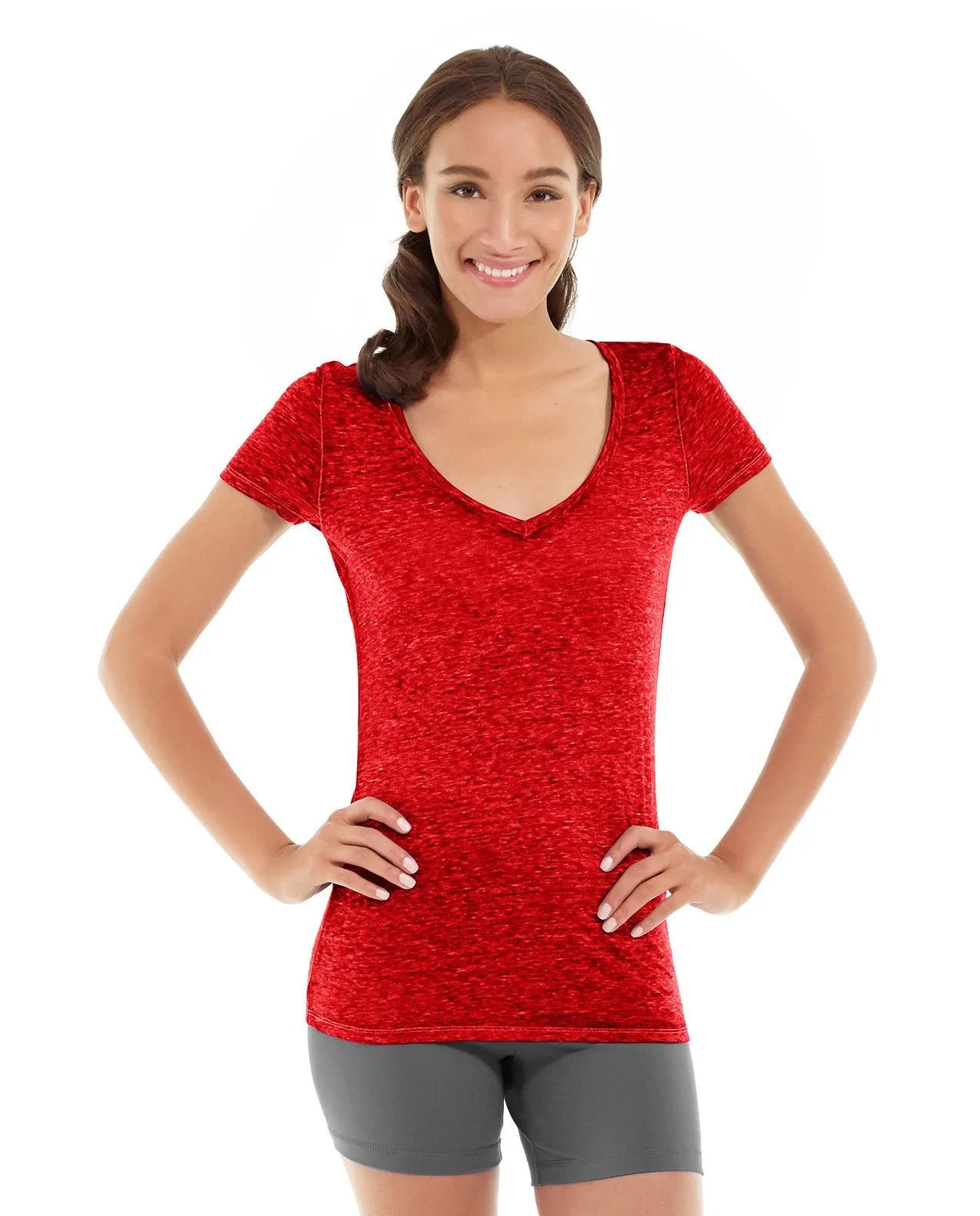 Minerva LumaTech&trade; V-Tee-M-Red