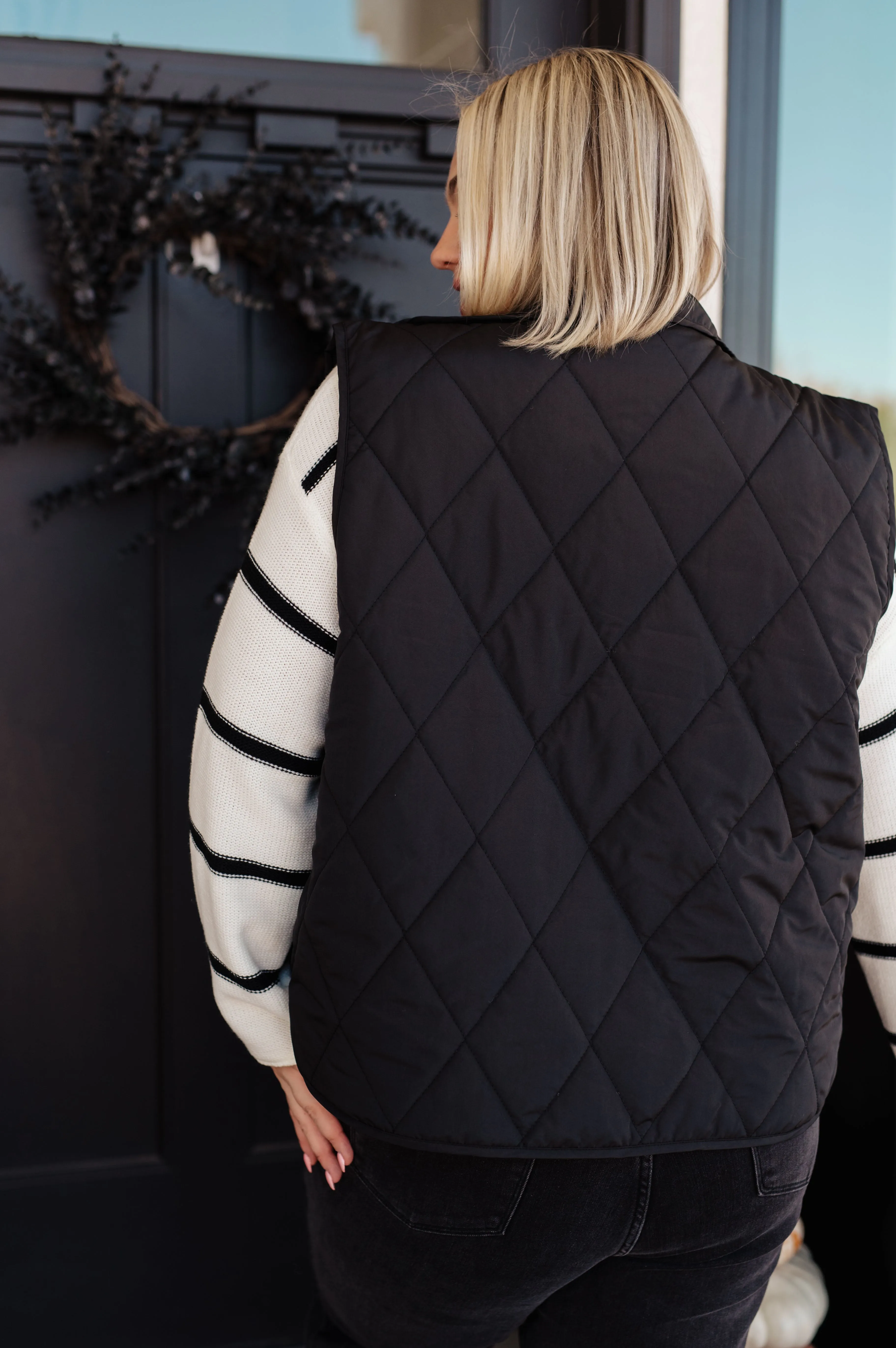 Montell Puffer Vest in Black