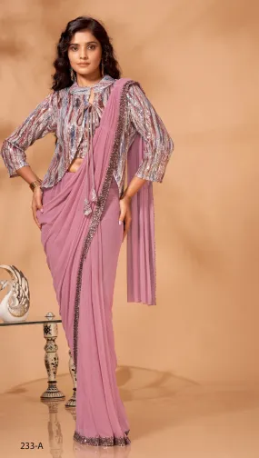 PARTY WEAR READYMADE SAREE D.NO 233-A