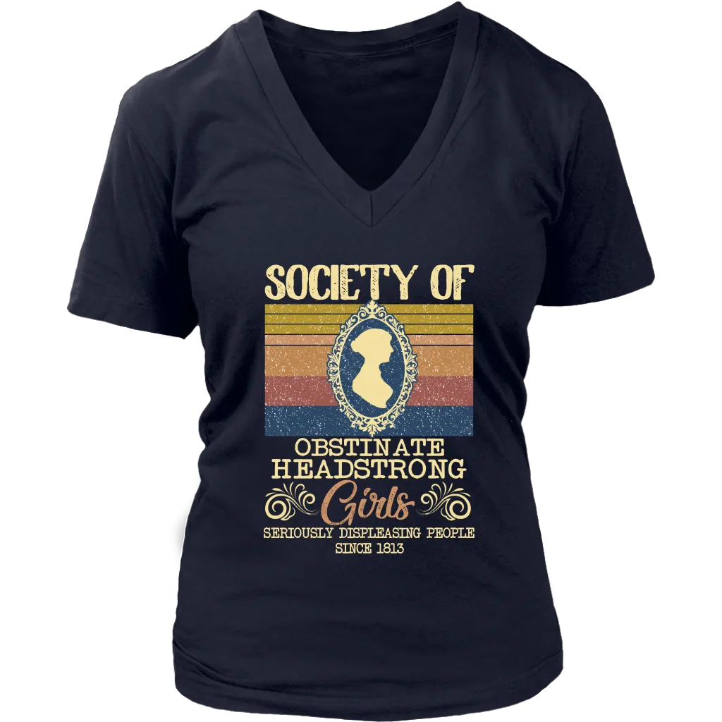 "Obstinate Headstrong Girls" V-neck Tshirt