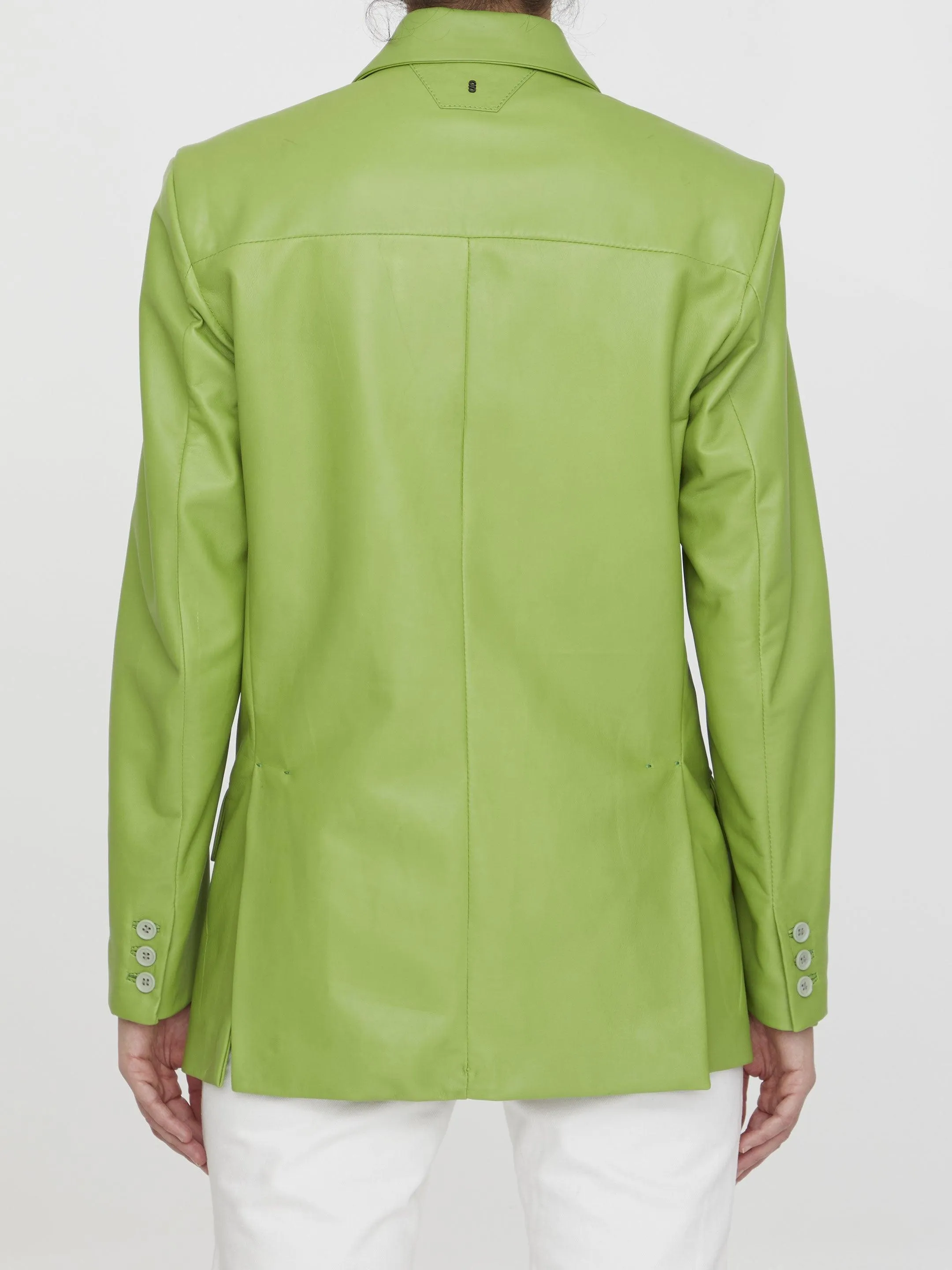 Salvatore Santoro Lime Leather Jacket