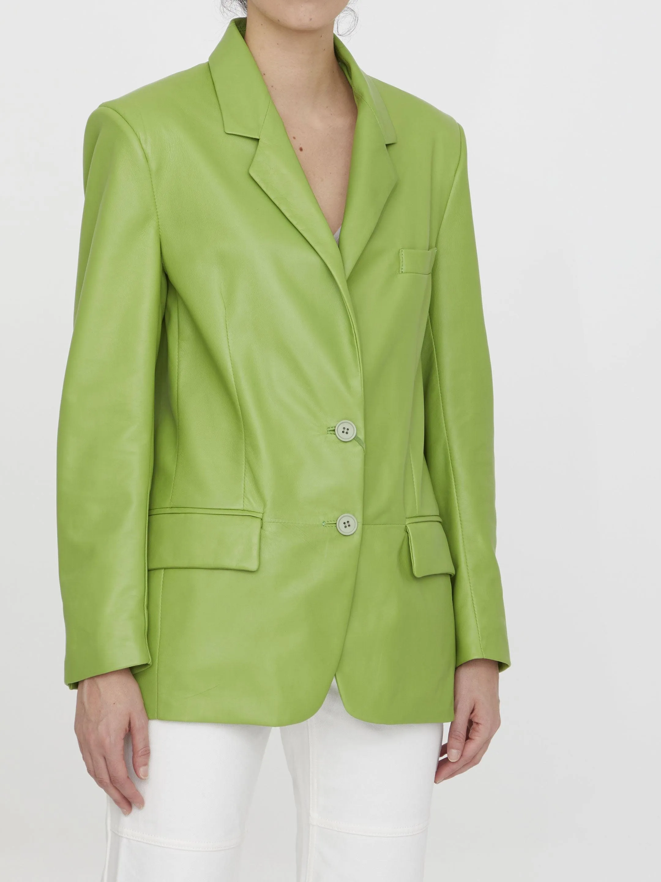 Salvatore Santoro Lime Leather Jacket