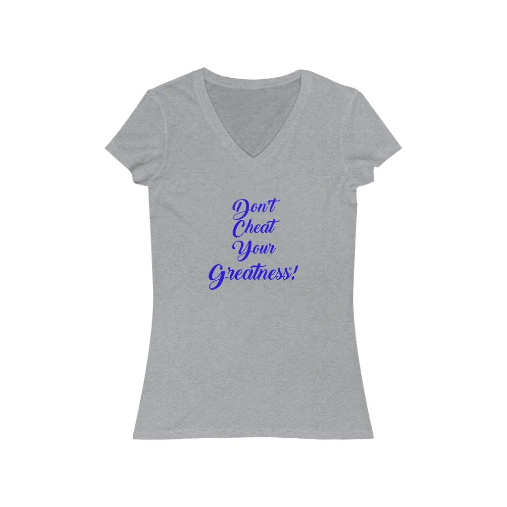 Women's Jersey Short Sleeve V-Neck Tee