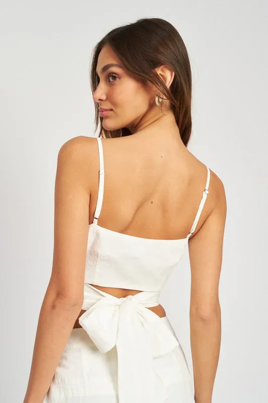 Wrapped Bow Back Top