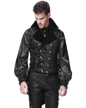Y-596 Mens Gothic Aristocrat Swallow Tails Waistcoat Vest
