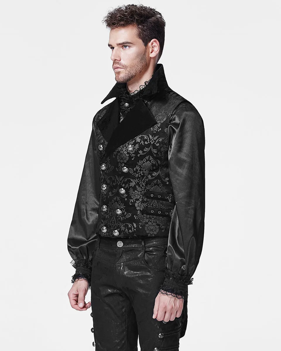 Y-596 Mens Gothic Aristocrat Swallow Tails Waistcoat Vest