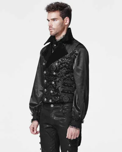 Y-596 Mens Gothic Aristocrat Swallow Tails Waistcoat Vest